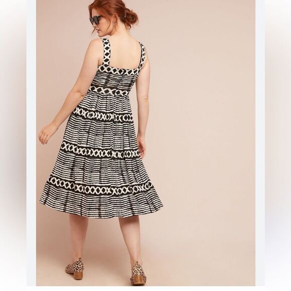 Anthropologie X Tracy Reese Tribal Jersey Frock Size Medium - Picture 2 of 14